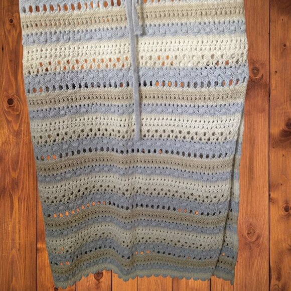 Jessica Simpson Women’s XS Pull On Elastic Waist Crochet Maxi Skirt Slit Boho - Picture 3 of 5